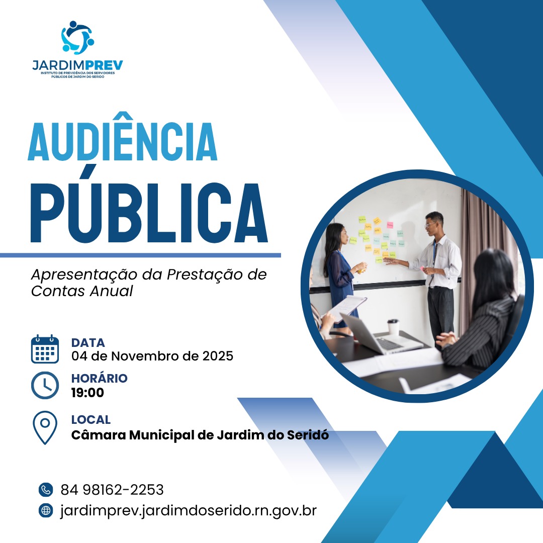 Audiência Pública – Apresentação da Prestação de Contas Anual